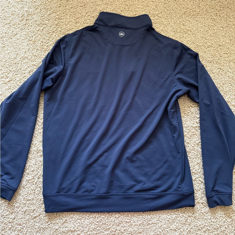 Peter Millar Stealth Performance Navy Quarter Zip - image 6